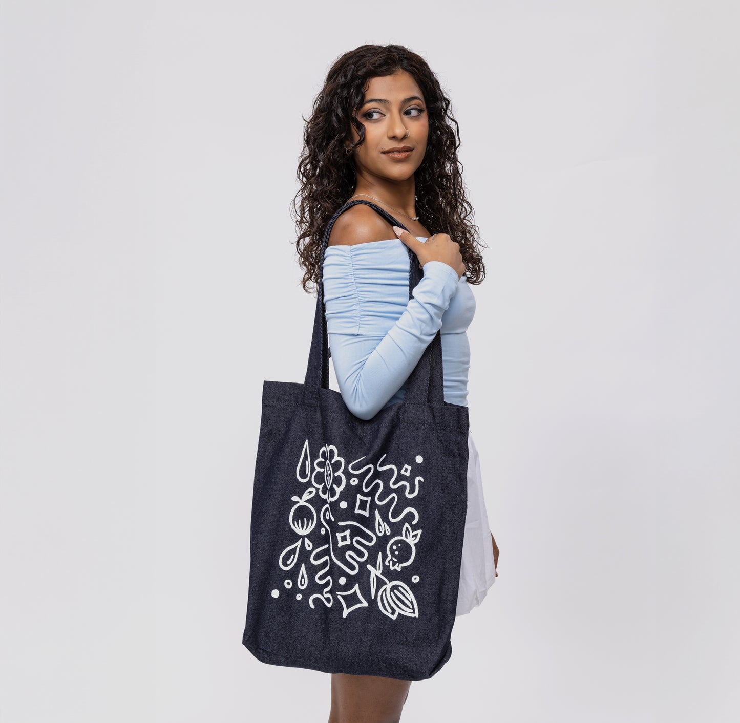 The EYF Carry All - Cotton Denim Tote Bag