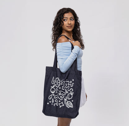 The EYF Carry All - Cotton Denim Tote Bag